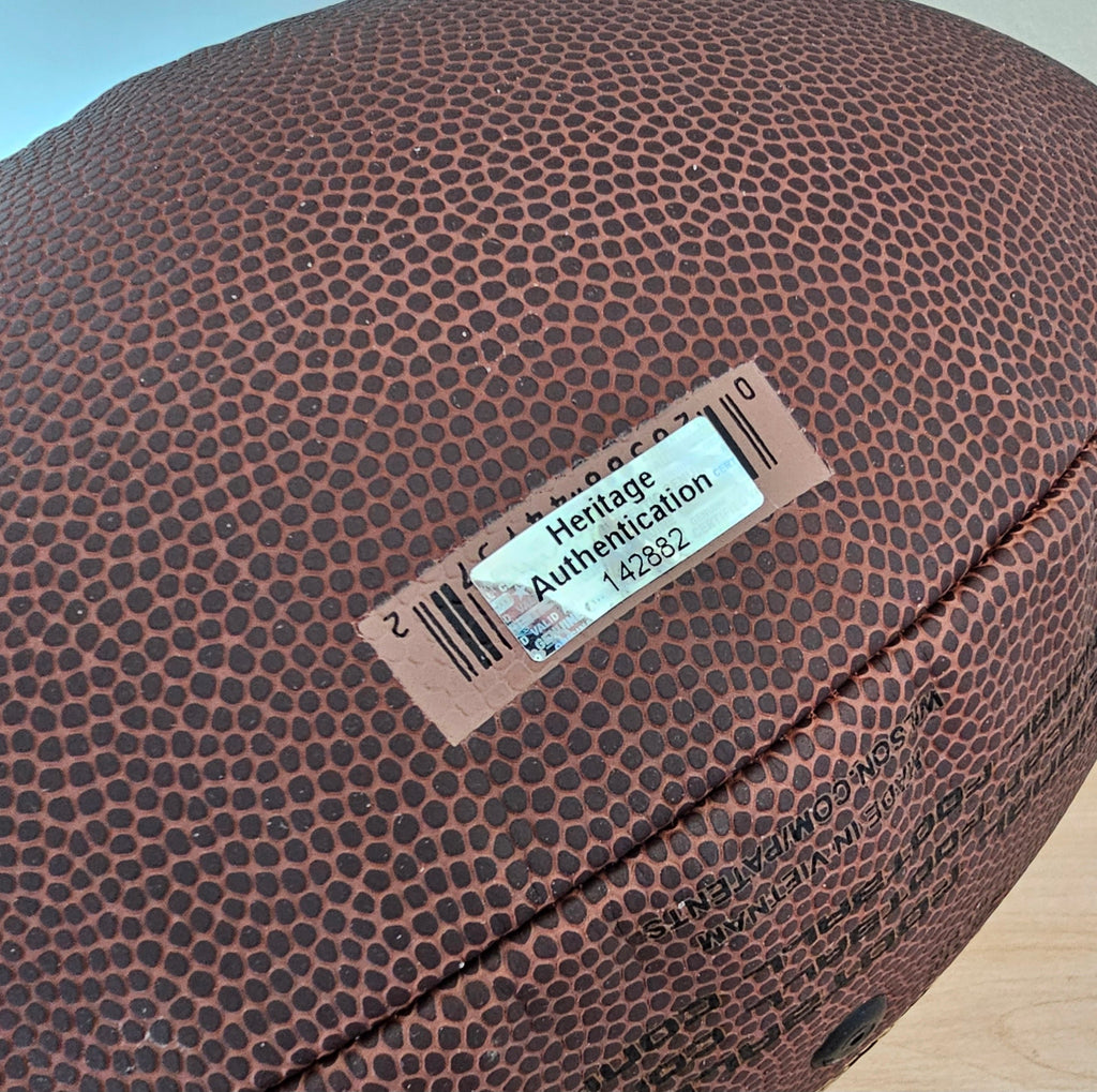 Jayden Daniels Signed Football with Heritage Authentication COA