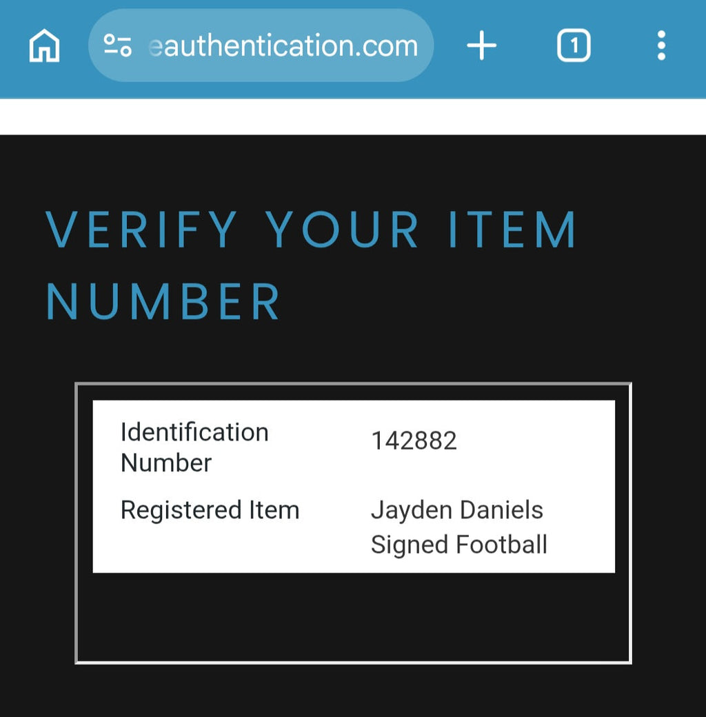 Jayden Daniels Signed Football with Heritage Authentication COA