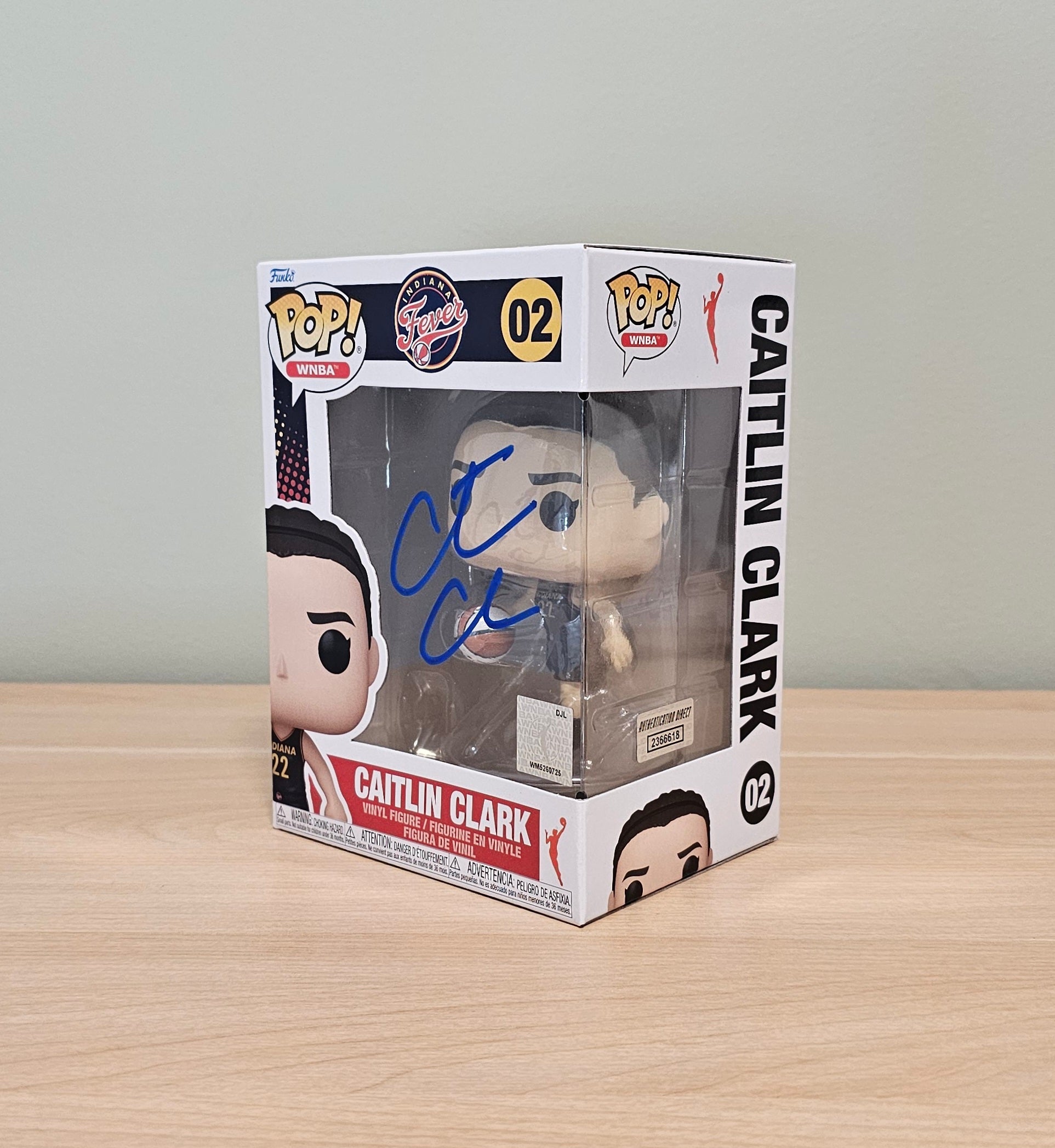 Caitlin Clark Signed Funko Pop with Authentication Direct COA