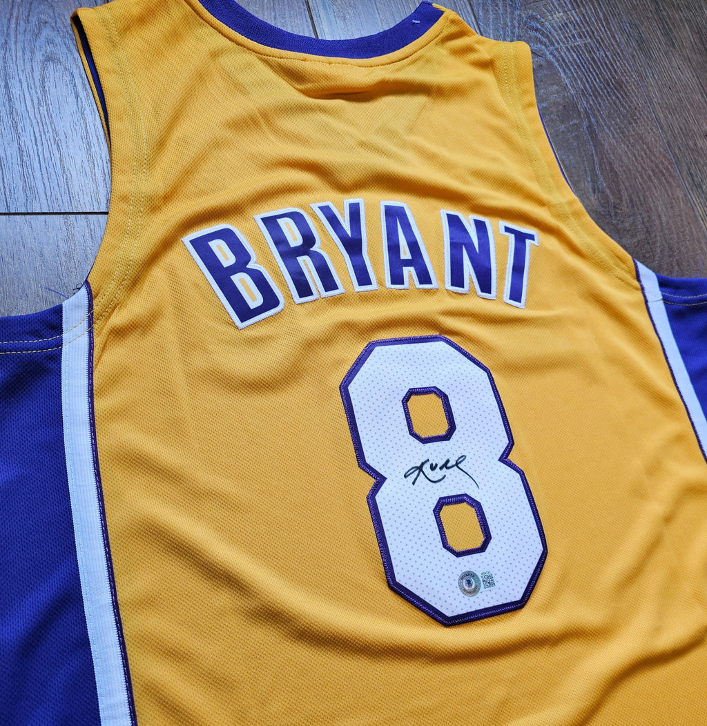 Custom Framed Kobe Bryant Signed 2000-2001 Finals-Style Jersey with BAS Beckett Authentication