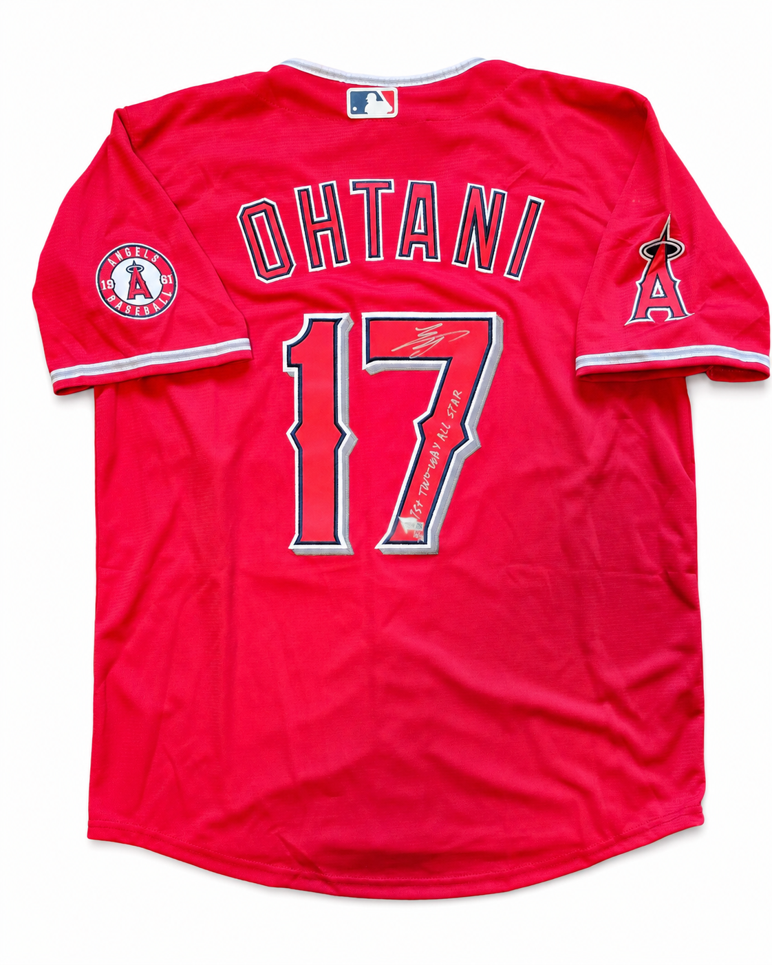 Shohei Ohtani Signed Angels #17 Jersey — Fanatics COA — 1st Two-Way All-Star — 10/21