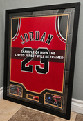 Custom Framed! Michael Jordan Signed Jersey with PSA/DNA Authentication