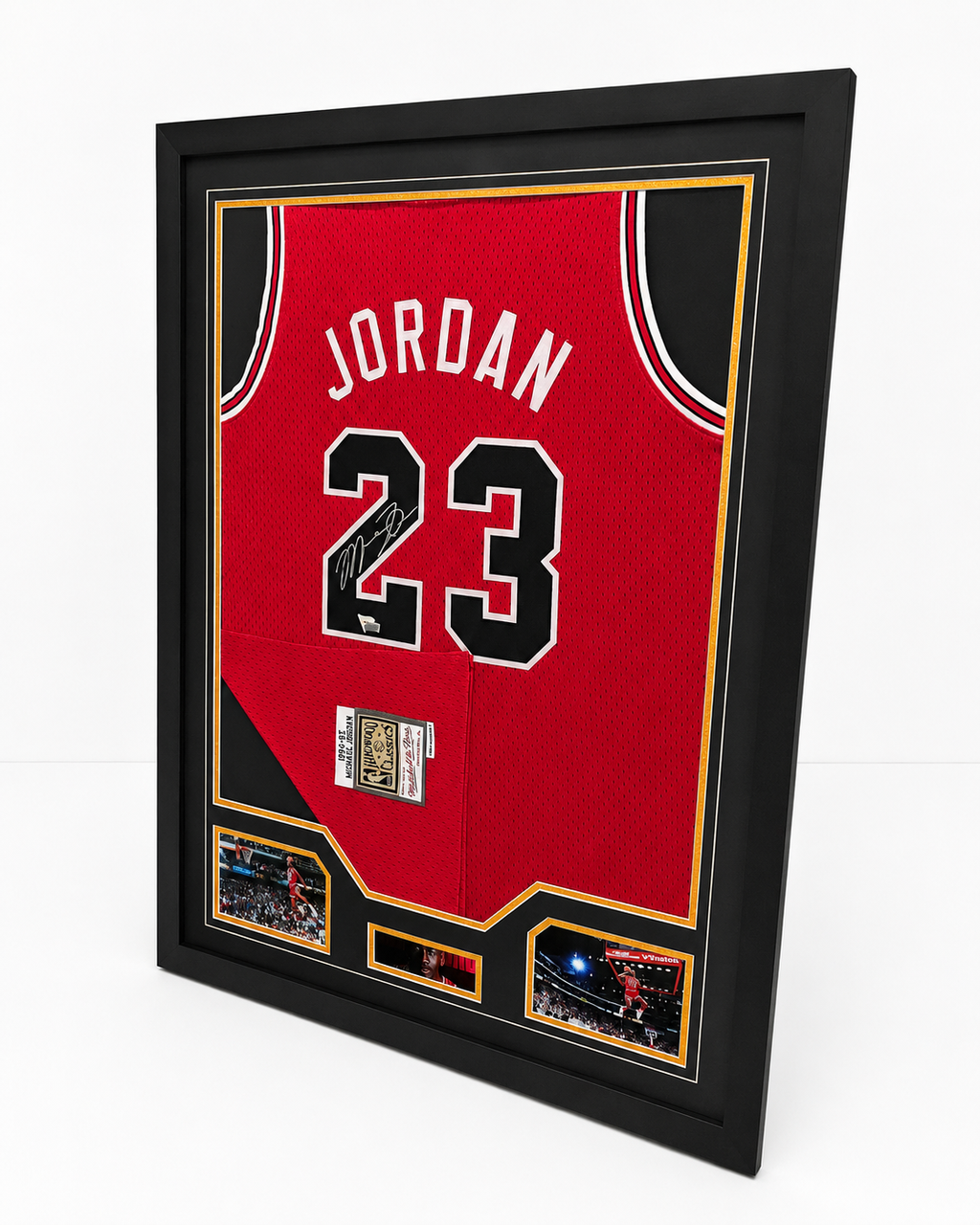 Michael Jordan Signed Framed 1984-85 Rookie-Style Jersey Fanatics Authenticated