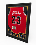 Michael Jordan Signed Framed 1984-85 Rookie-Style Jersey Fanatics Authenticated
