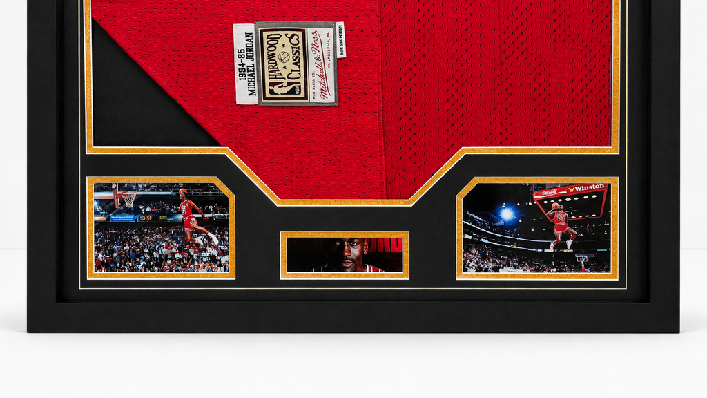 Michael Jordan Signed Framed 1984-85 Rookie-Style Jersey Fanatics Authenticated