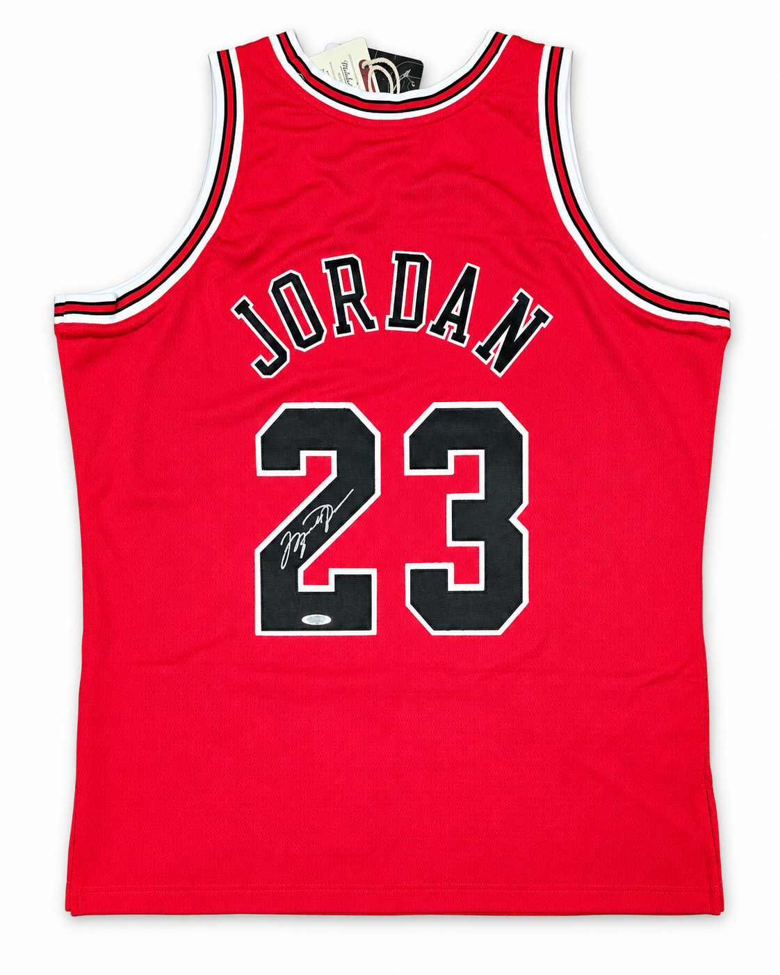 Michael Jordan Signed 1997-98 Chicago Bulls Red Jersey – Upper Deck UDA