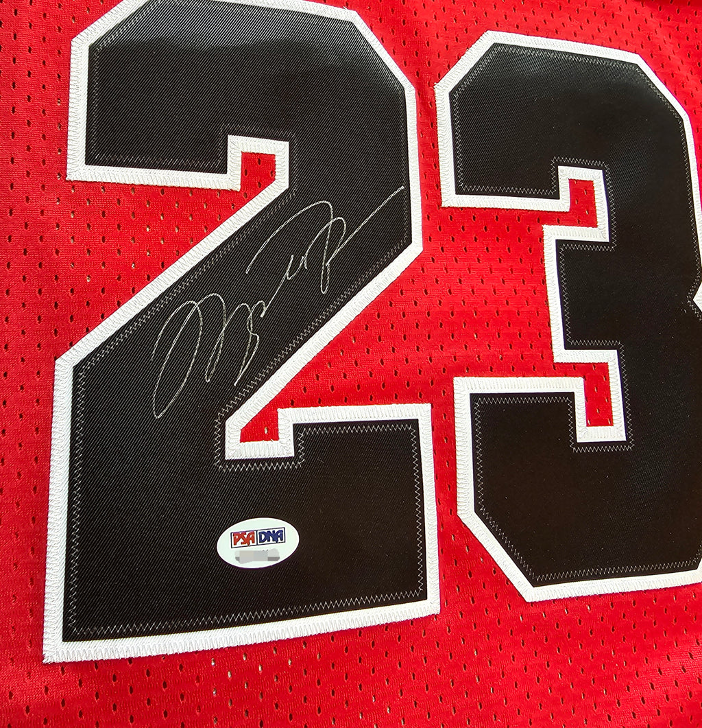 Custom Framed Michael Jordan Signed 1997-98 Jersey with PSA/DNA Authentication