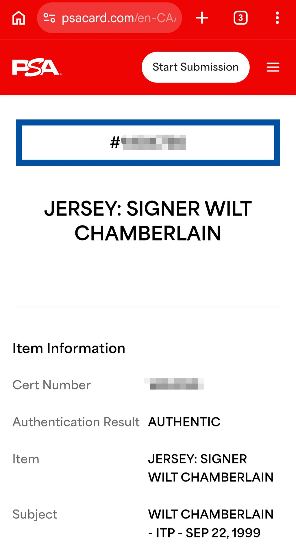 Wilt Chamberlain Signed Lakers #13 Jersey — PSA/DNA COA — Mitchell & Ness Hardwood Classics