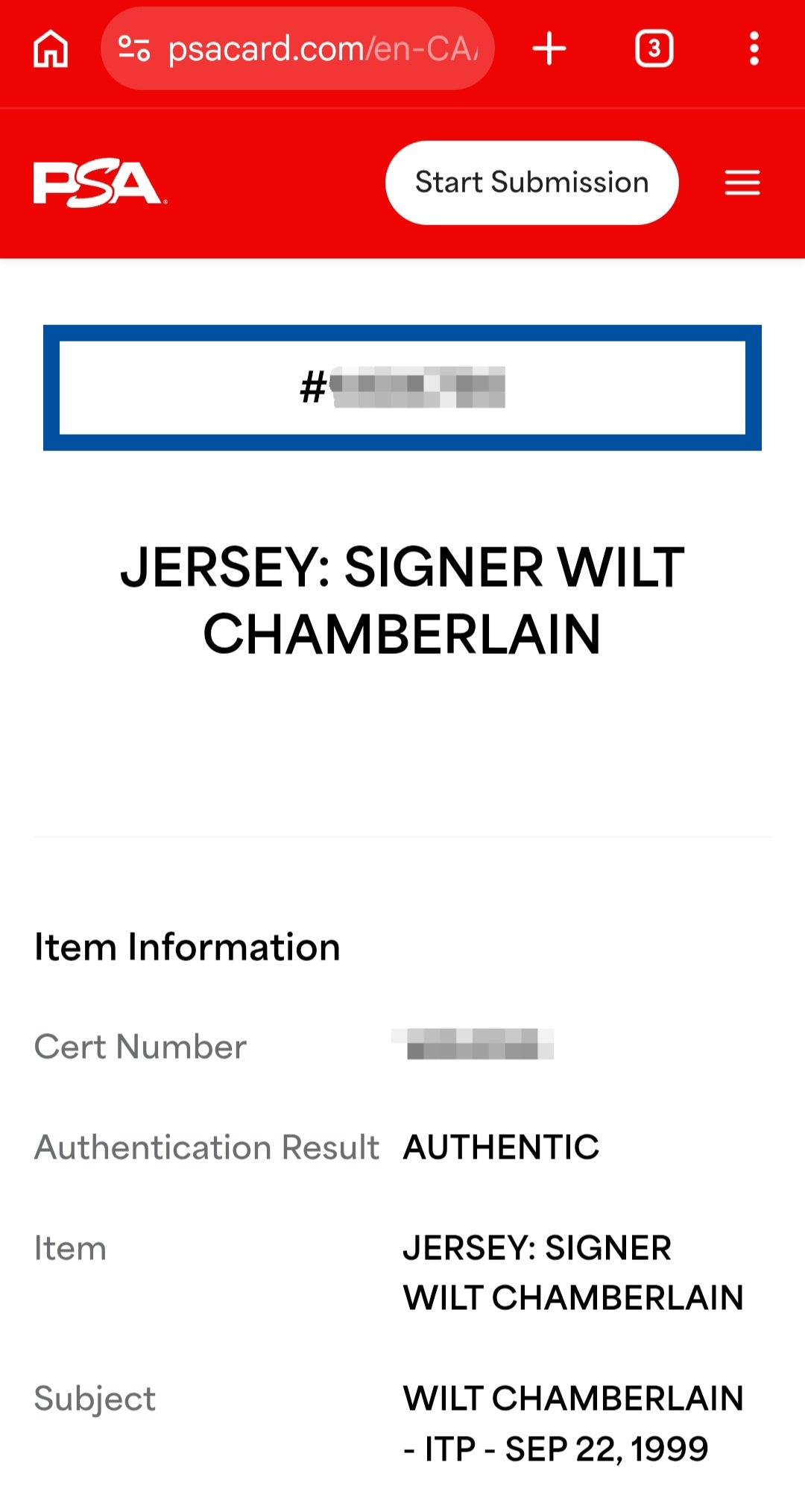 Wilt Chamberlain Signed Lakers #13 Jersey — PSA/DNA COA — Mitchell & Ness Hardwood Classics