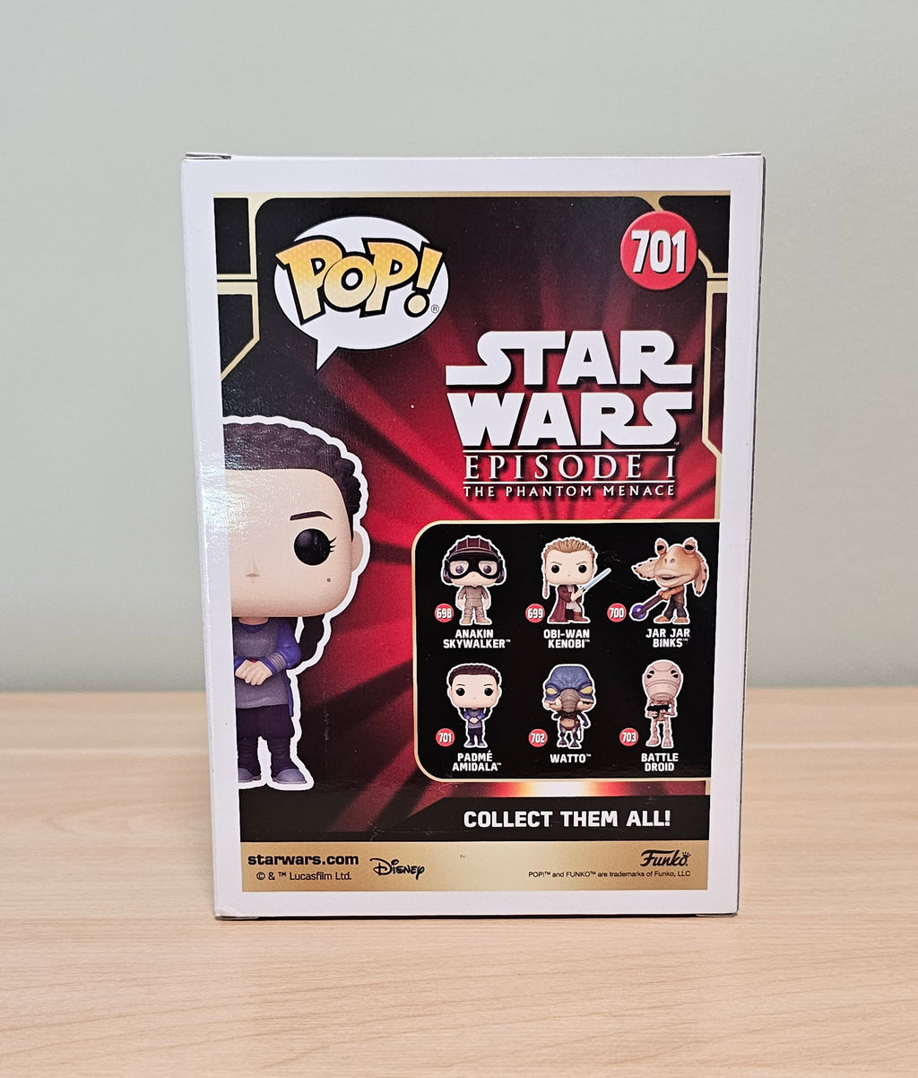 Natalie Portman Signed Star Wars Funko Pop #701 Padme Amidala with KB Authentics COA
